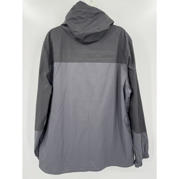GERRY Gray Lightweight Full Zip Hooded Rain Jacket Size XL - Picture 5 of 7